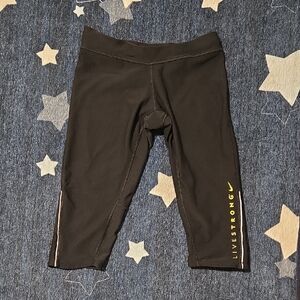 Nike Black Capris with Yellow Accents
